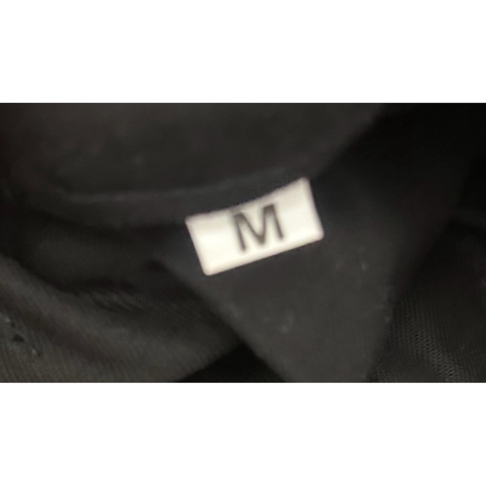 Whimsigoth Cyberpunk Pleated Mini Skirt Black Red Ribbon Trim Bear‎ Graphic Med - Picture 4 of 4